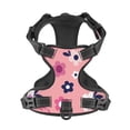 thumbnail image 4 of XMXY No Pull Dog Harness, Flowers Daisies Floral Adjustable Reflective Pet Harness with Oxford Vest, Medium Size, 4 of 9