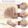 thumbnail image 4 of AENKYO Sofa Bed & Bean Bag Chair - Lazy Convertible Human Dog Bed for Adults/Pets with Removable Pillows - Pink, 4 of 7