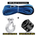 thumbnail image 2 of 7700LBs Winch Line Cable Rope Winches Towing Hook Stopper Rubber For ATV SUV UTV Truck Offroad Accessories, 2 of 7