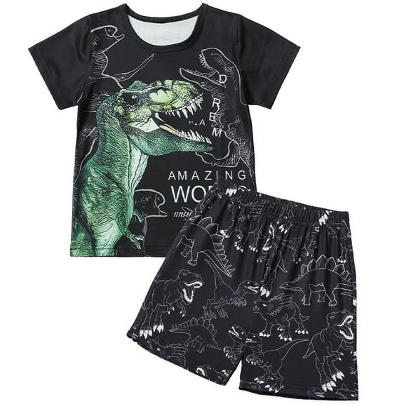 Boy Clothes Baby Boys Summer Short Sleeve T-shirt and Shorts Set 2Pcs Outfits2-3years