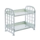 thumbnail image 2 of Cateissary Estante de almacenamiento de plástico de 2 capas para baño, estante de cocina para inodoro, artículos diversos de escritorio, Almacenamiento y organización del hogar Azul claro, 2 of 6
