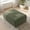 Green, variant on Gericco 31"W Corduroy Ottoman Footrest, Compressible Pouf Upholstered Modular Piece for Sectional Sofas, Bedroom & Living Room, Green