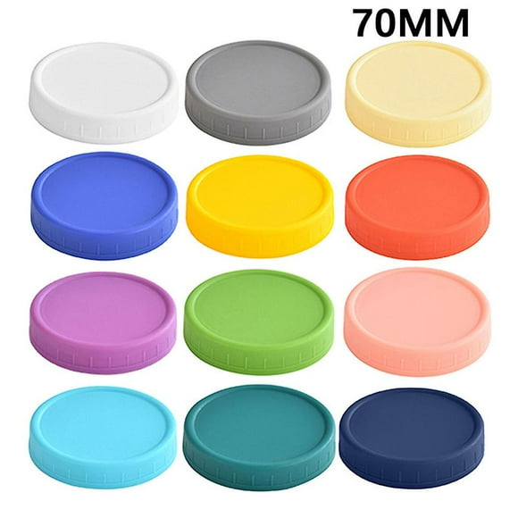 8PCS Mason-Jar Lids Multi-purpose Reusable Canning Jar Lids for Storing Fruits Jams