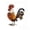 Multicolor, variant on Outdoor Garden 3D Wrought Iron Rooster Easter Ornament, Stereoscopic Design, Weather Resistant, for Yard Courtyard Garden Landscape Arrangement Spring Easter Decor