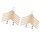 thumbnail image 1 of 10 / Perchas de con Muescas Antideslizantes con Clips para Adultos Y de Resistencia Salvador Juego de perchas de madera unisex, 1 of 9