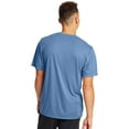 thumbnail image 2 of Hanes Cool DRI TAGLESS Men`s T-Shirt, L, Light Blue, 2 of 3