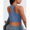 thumbnail image 4 of CRZ YOGA Butterluxe Racerback Sports Bras for Women Padded Y-Back Longline Workout Yoga Tops, 4 of 6