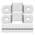 thumbnail image 1 of 12pcs Pipe Clamp Square Tube Clamp Bracket Tube Mount Clip Pipe Support Base Hanger, 1 of 1