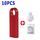 thumbnail image 1 of Unidad Flash Usb resistente al agua, Pendrive de 64GB, 32GB, 16GB, 8GB y 4GB, con logotipo de regalo, 10 unids/lote qym unisex, 1 of 2