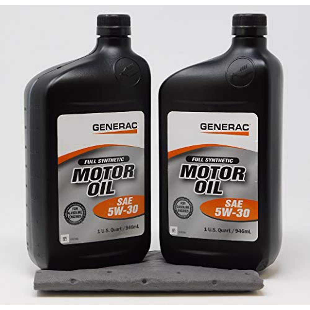 Generac Full Synthetic Motor Oil 5W30 SN Quart Bottle Part 0J5140 (qt