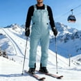 thumbnail image 7 of CQONEPT Mens Snow Ski Bib Overall Windproof Windbreaker Romper Insulated Snowboarding Jumpsuit with Pockets Light Blue 2XL, 7 of 7