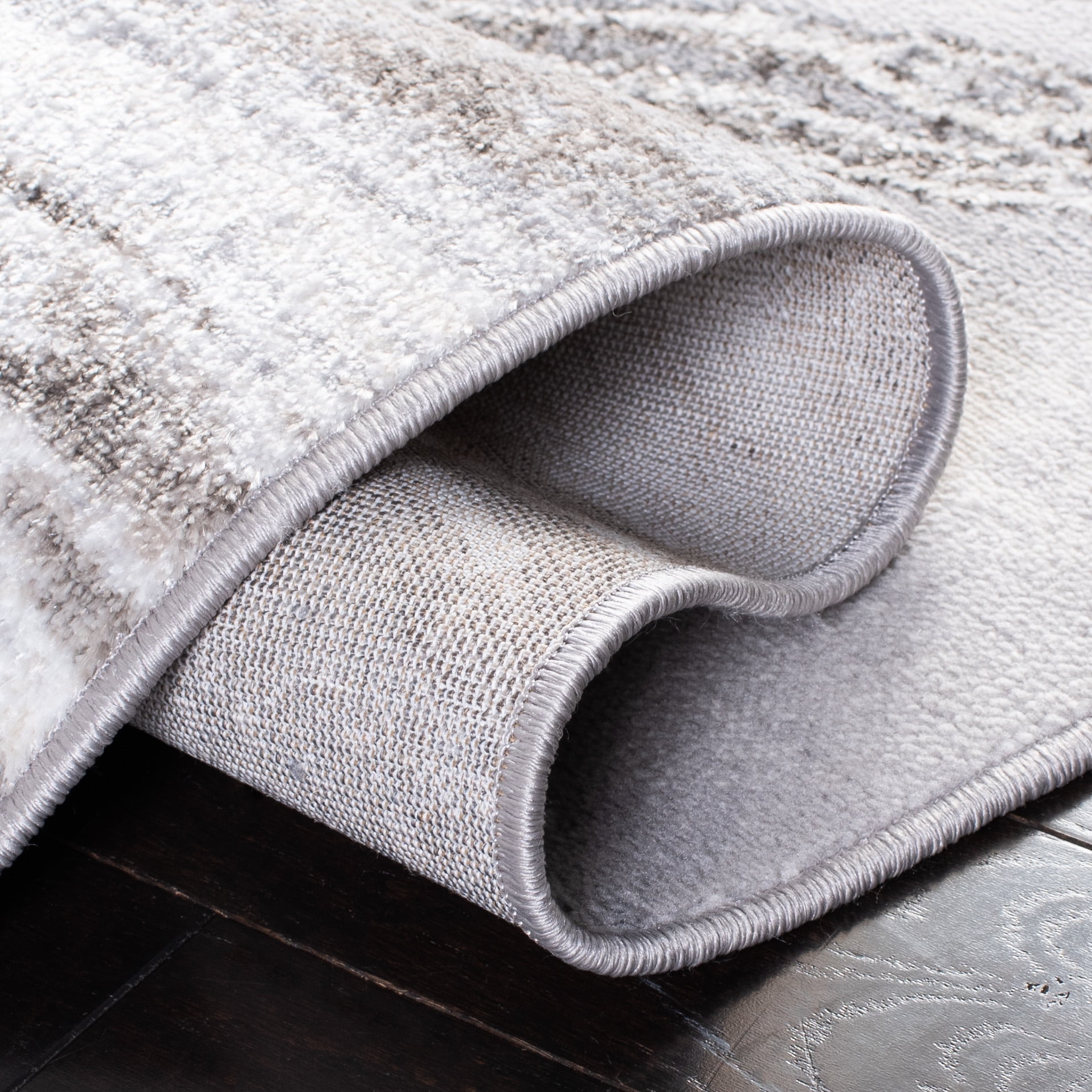 SAFAVIEH Orchard Edwin Modern Runner Rug, Grey/Ivory, 2'2" x 7'