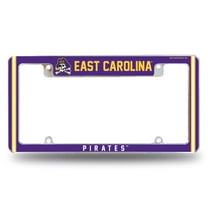 East Carolina Pirate's Chrome Metal License Plate Frame