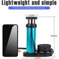 thumbnail image 3 of Addmotor Bike Pump, Mini Bicycle Foot Pump with Pressure Gauge, Bicycle Floor Pumps, Bike Tire Air Pump, Blue, 3 of 10
