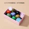 thumbnail image 2 of PALIFEUR Natural Crystal Easter Eggs Decorations 2026 - Set of 10 Mini Agate Stone Egg Ornaments, 0.87 Inch Multicolor Gemstone Easter Decor for Home Table, Spring Festival Gifts, 2 of 9
