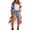 Red a3, variant on 4th of July Summer Cardigans for Women American Flag Thin Lightweight Cardigan 3/4 Length Sleeve Chiffon Long Cover Up S-3XL