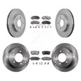 thumbnail image 1 of Transit Auto Front Rear Disc Brake Rotors and Ceramic Pads Kit for Car Mitsubishi Lancer Dodge Caliber K8T-101037, 1 of 11