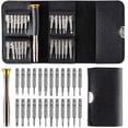 thumbnail image 1 of Mini 25 In 1 Precision Screwdriver Kit, 25 Piece Screwdriver Kit Repair Tools, Set With Leather Case, Screwdriver Repair Tools For Laptop, Jewelry, Toys, Glasses Etc, 1 of 6