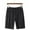 Black, variant on COSFO Mens Basketball Shorts Elastic Waist Casual Solid Shorts Breathable Loose Mens Shorts