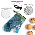 thumbnail image 3 of Daiia Cracked Earth Head Tree Pattern Oven Mitts and Pot Holders 4 pcs Set,High Heat Resistant 500 Degree Extra Thicken Long Kitchen Cotton Oven Glove, 3 of 6