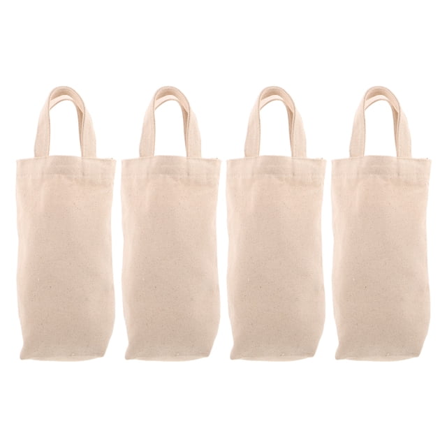 Moluckfu 4Ud Bolsa De Regalo Para Vino De Lona Con Asas Reutilizable Para Presentaciones Y Eventos