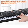 thumbnail image 4 of 61 Keys Black Digital Music Electronic Keyboard KeyBoard Electric Piano Kids Gift Musical Instrument, 4 of 7