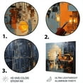 thumbnail image 3 of Designart "Grand Piano Jazz Café in Yellow and Grey I" Music Wall Art - Traditional Yellow Music Jazz Entryway Wall Art Print, 3 of 6