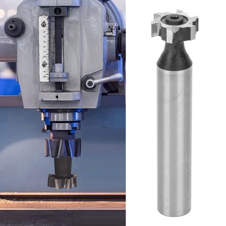 

ESTINK T Slot Cutter Bit Half-Round Keyway HSS High Speed Steel Straight Shank 4 X 13 X 10mm T Slot Milling Cutter CNC Accessories