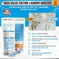 thumbnail image 2 of Enzyme Laundry Booster Odor Remover - 2 lbs Unscented Enzymatic Clothes Stain er Powder, Natural Deodorizer with Bio Enzymes, Deternt Additive Eliminator for Sweat, Oil, Blood 64 Loads, 2 of 4