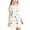 Multicolor2, variant on Pounoo New Kids Dresses Girls Trendy Print Short Sleeve Casual Dresses Round Neck Knee Length Dress Lightweight Girls Dresses 7-8