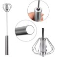 thumbnail image 2 of Zshan Egg Beaters, Stainless Steel Handheld Semi-Automatic Multifunctional Whisk, Milk Beater, Rotating Beater for Kitchen Utensils (12 Inch + 10 Inch), 2 of 5