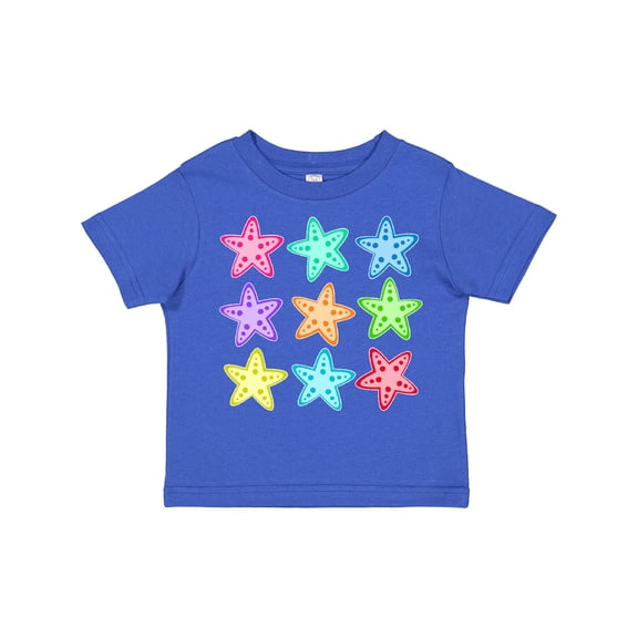 Inktastic Starfish in Rainbow Colors Boys or Girls Toddler T-Shirt