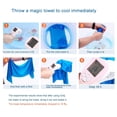 thumbnail image 3 of Toalla De Enfriamiento Toalla de sensación fría Toalla de gimnasio de absorción de sudor para ejercicio de verano (Wathet) Likrtyny Para Estrenar, 3 of 9