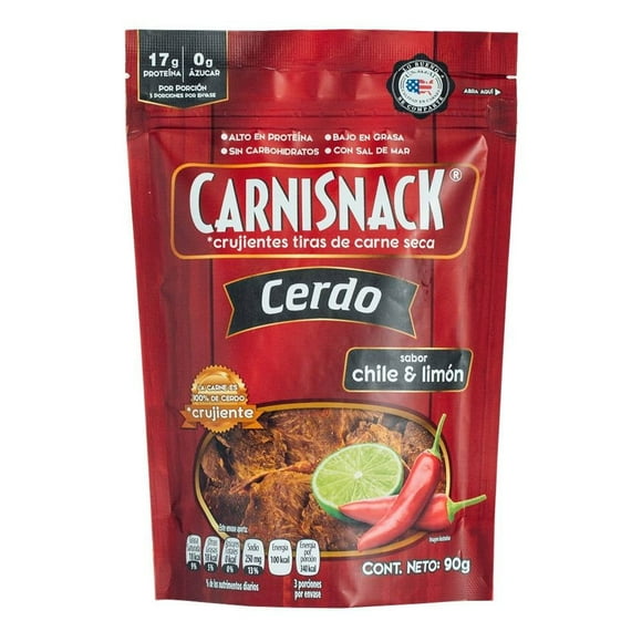 Carne seca Carnisnack cerdo chile limón 90 g
