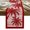Red, variant on Palm Tree Table Runner Red Summer Tropical Plants Silhouettes Tablerunners 13 x 36 Inch, Table Decorations Tabletop Scarf for Summer Gathering Holiday Farmhouse Kitchen Dining Decor