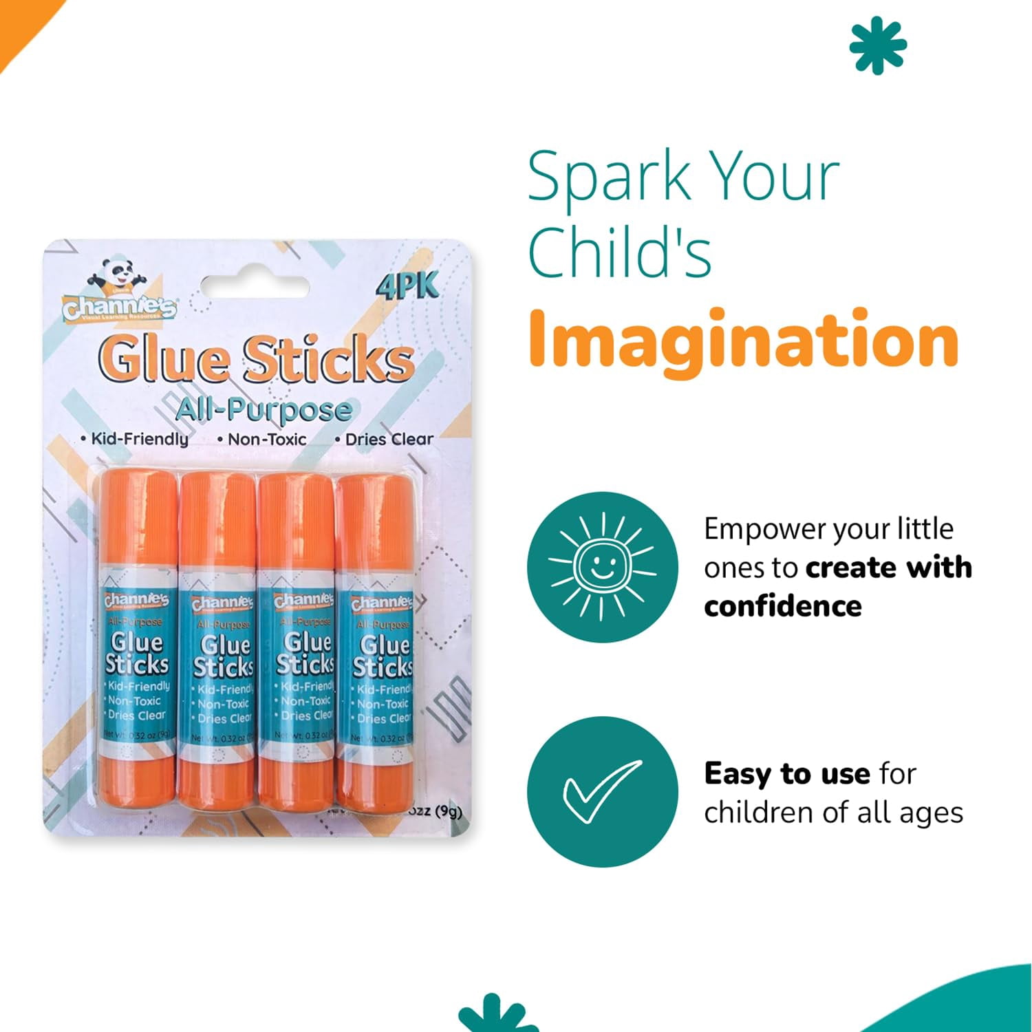 Channie's Glue Sticks 4 Pack
