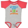 thumbnail image 3 of Inktastic My Great Aunt is Awesome Boys or Girls Baby Bodysuit, 3 of 5