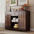thumbnail image 3 of 45’’ Kitchen Sideboard Buffet Cabinet with Storage Coffee Bar Cabinet with Drawer, Noelse Kitchen Pantry Storage with Door and Shelves for Bathroom and Living Room, Dark Brown, 3 of 10