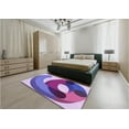 thumbnail image 4 of Ahgly Company Indoor Rectangle Patterned Bright Lilac Purple Area Rugs, 8' x 12', 4 of 6