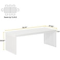 thumbnail image 6 of Tribesigns 78.74" Extra Long Computer Desk 2 Person Desk, Double Long Desk with Heavy Duty Metal Frame for Home Office, White, 6 of 7