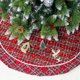 thumbnail image 5 of Alfombra redonda para árbol de Navidad Alfombra con diseño de copo de nieve Falda de tela para árbol de Navidad Adorno navideño, Pequeño Guardurnaity HA8969-01B, 5 of 7