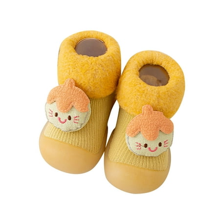 

TAIAOJING Baby Toddler Floor Sock Shoes Boys Girls Animal Cartoon Prewalker Non-Slip Shoe