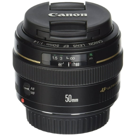 Restored Canon EF 50mm f/1.4 USM Standard & Medium Telephoto Lens for Canon SLR Cameras - Fixed (Refurbished)