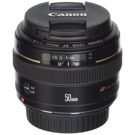 Restored Canon EF 50mm f/1.4 USM Standard & Medium Telephoto Lens for Canon SLR Cameras - Fixed (Refurbished)