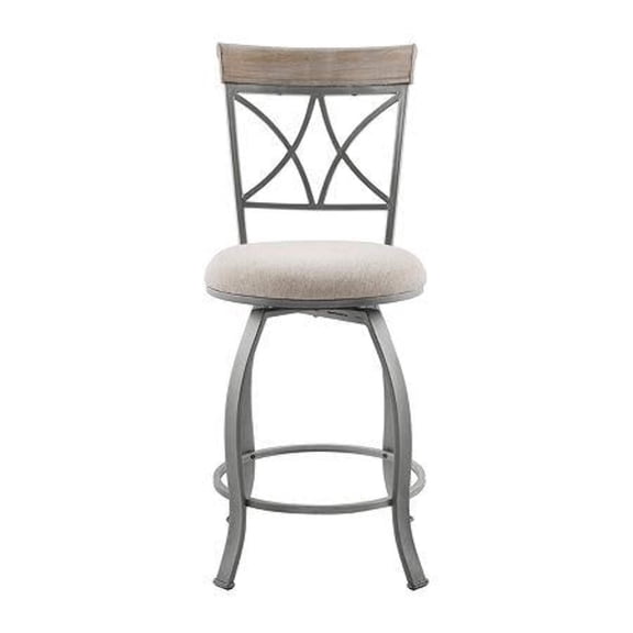 Thornridge Counter Height Swivel Bar Stool, One Size, Gray