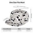 thumbnail image 6 of Fotbe Cute Panda Flat Bill Visor Cap Classic Snapback Hat Polyester Foam Trucker Hat Trucker Cap Adjustable Baseball Cap, 6 of 9