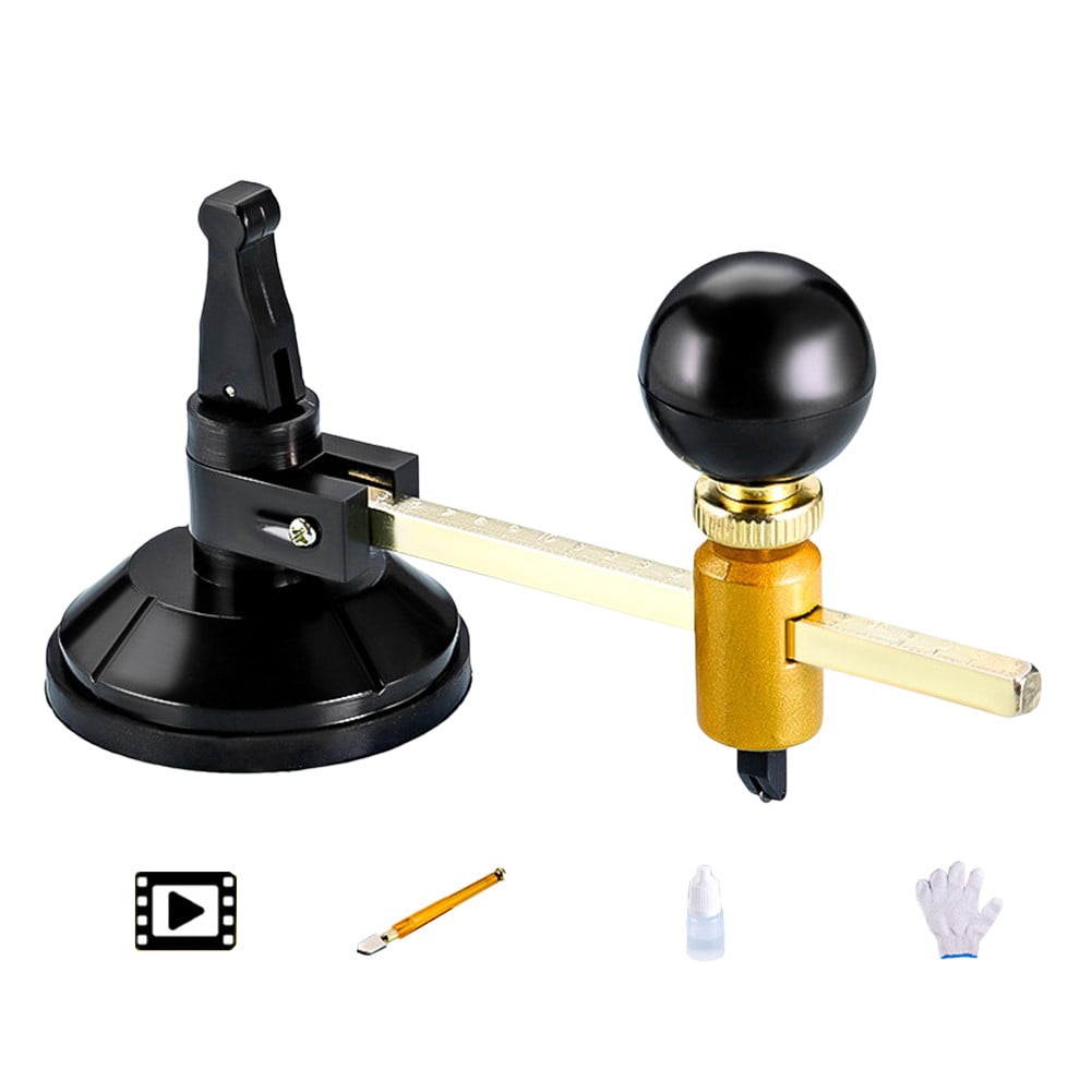 yaaqii Professional Glass Circle Cutter:for Precision Cutting Tool for Hobbyists &