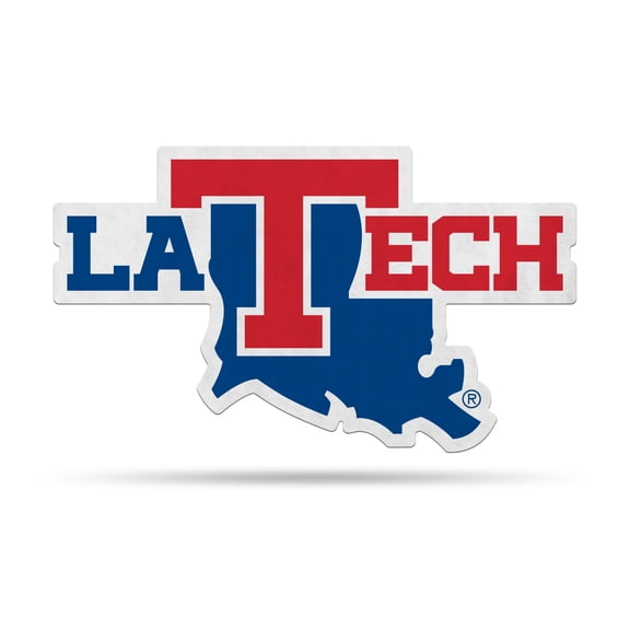 Louisiana Tech Primary Logo Shape Cut Carded Pennant