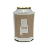 Alabama AL Home State Can Cooler Drink Insulated Holder - Textured Tan