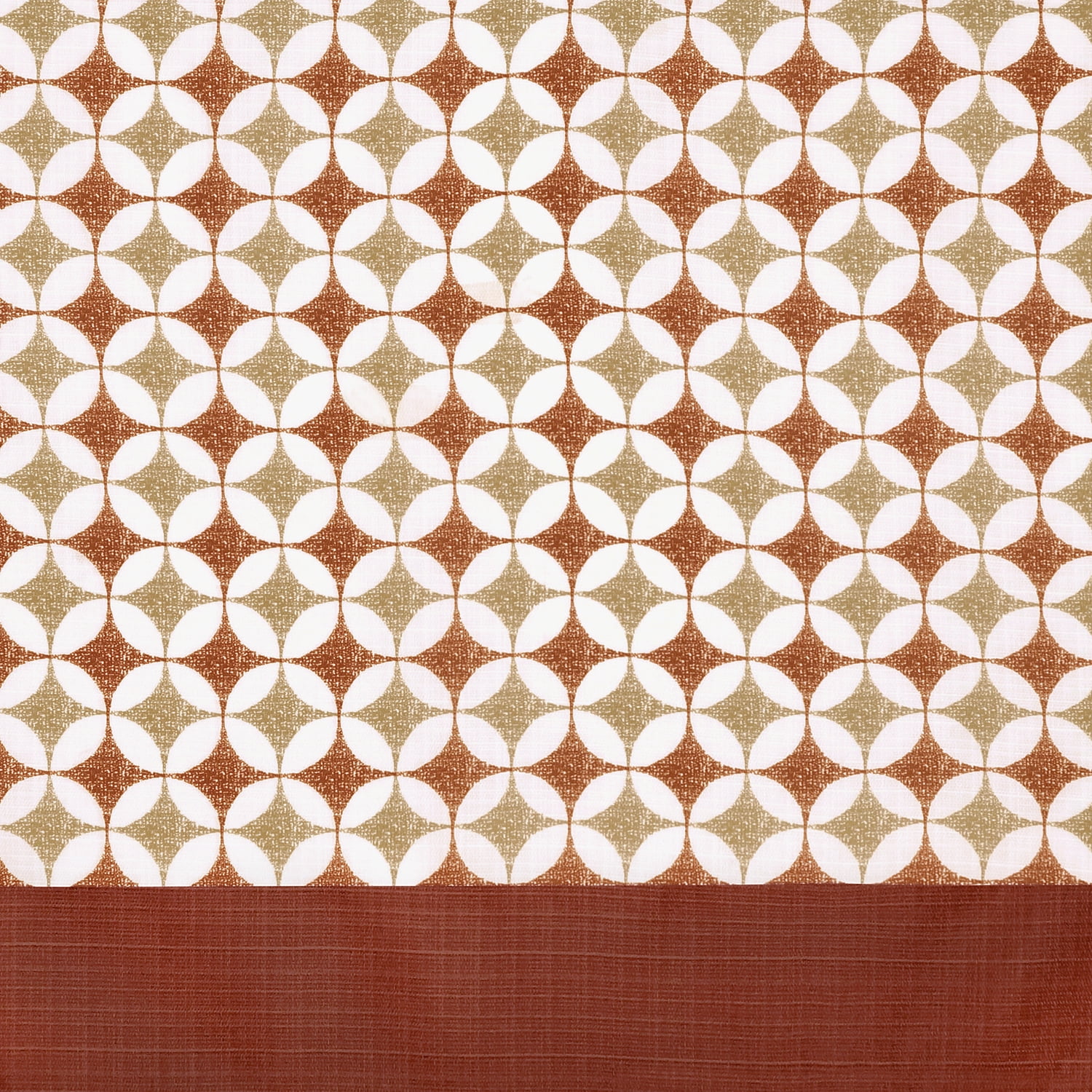 Achim Callie Cuff Tab Top Window Curtain Panel - 52x63 - Spice/Tan